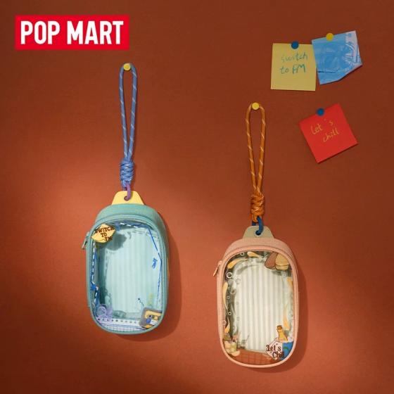 POPMART泡泡玛特POP MART复古FM系列晒娃包盲盒挂件
